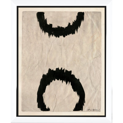 «Circle Series» par Dana Gibson - Peinture encadrée sur papier