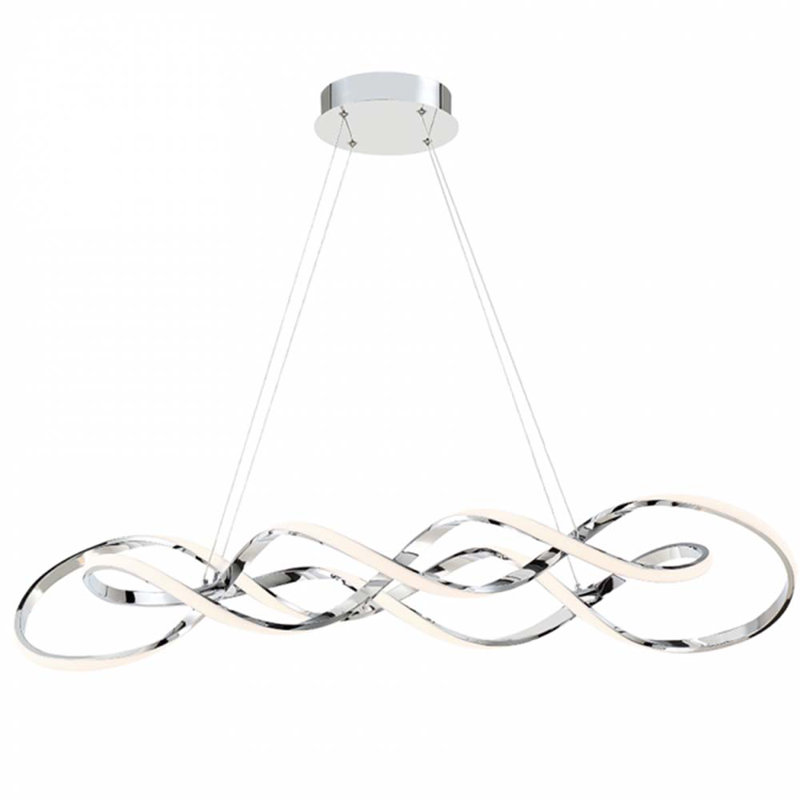 Fralick 1 - Light Unique Geometric LED Pendant, 39" W x 8.25'' D x 14.75'' H
