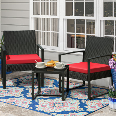 Moncure 2 - Person Patio Conversation Sets with Cushions