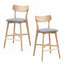 Ensemble de 2 chaises de bar en bois, tabourets à hauteur de comptoir avec dossier-110898519-110898521