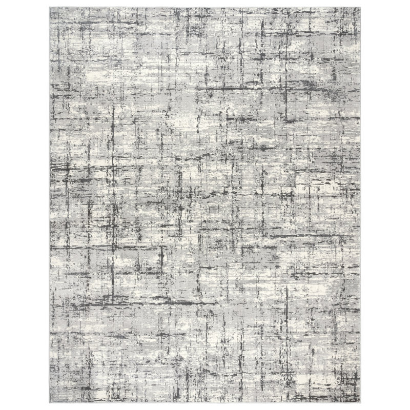 Tapis intérieur gris antidérapant Gertmenian Eden Linnea, Linnea gris 6 x 9