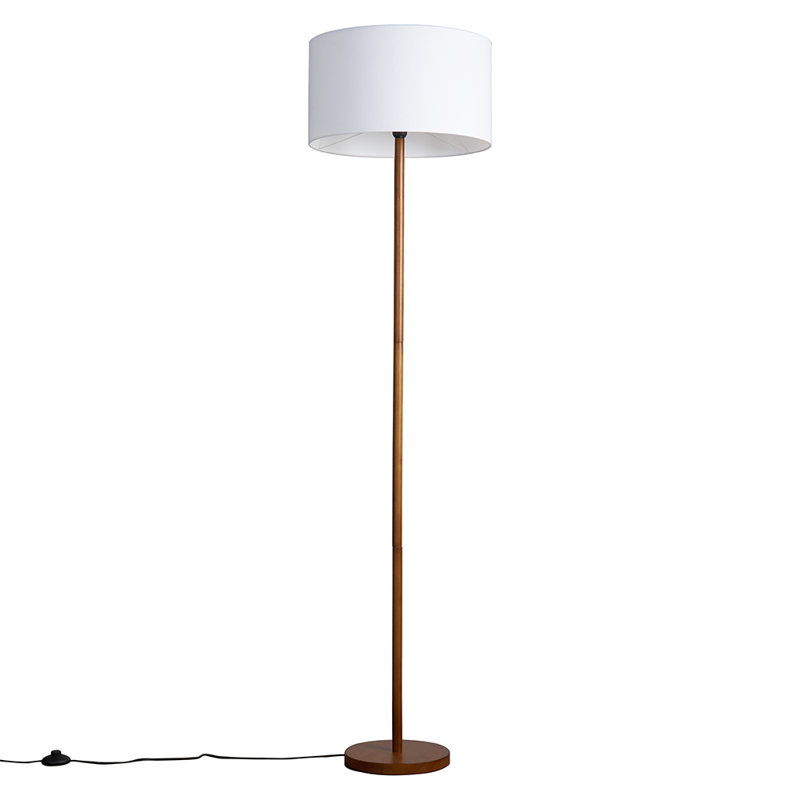 178cm Traditional Floor Lamp, No, White