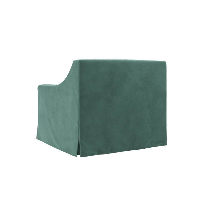 Evergreen Chair, Seafoam Recycled Velvet