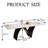 Modern Retangular Dining Table for 6-10, Glossy Sintered Stone Table top, N-Shaped Carbon Steel Legs-108105401-131385241