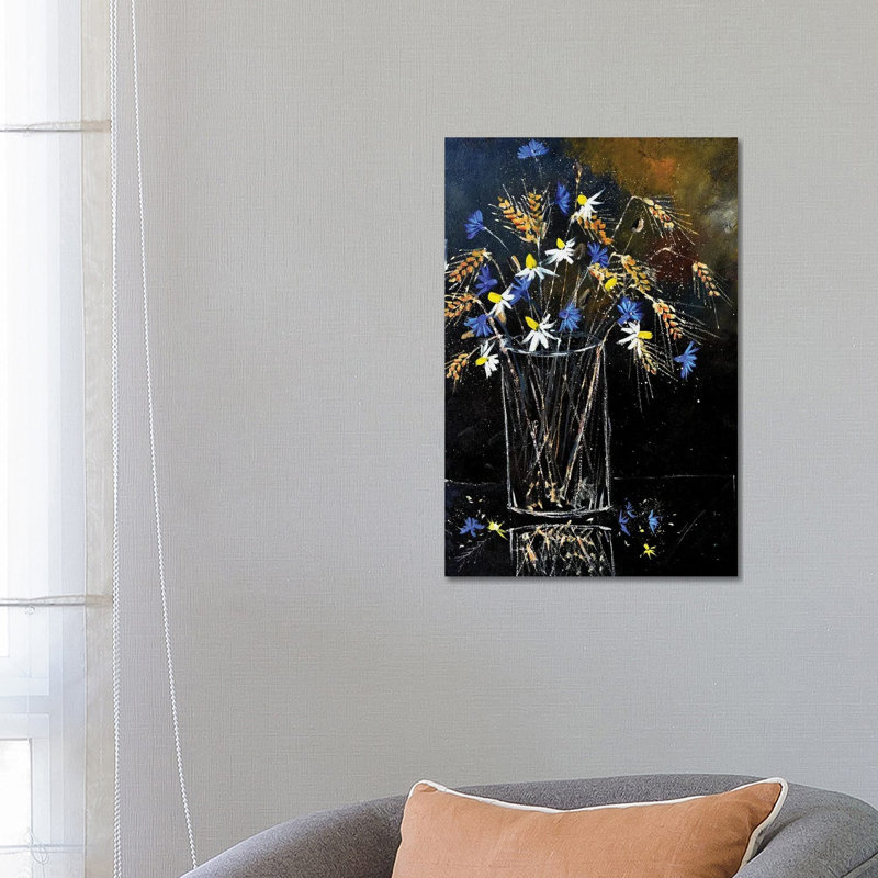 A Still Life With Field Flowers by Pol Ledent - Wrapped Canvas Print, 66.04 cm H x 45.72 cm W