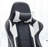 White Executive Ergonomic Chair, Adjustable Swivel With Headrest And Lumbar Support, High-Back Computer Chair For Office, Gaming, And Racing.-1531990270