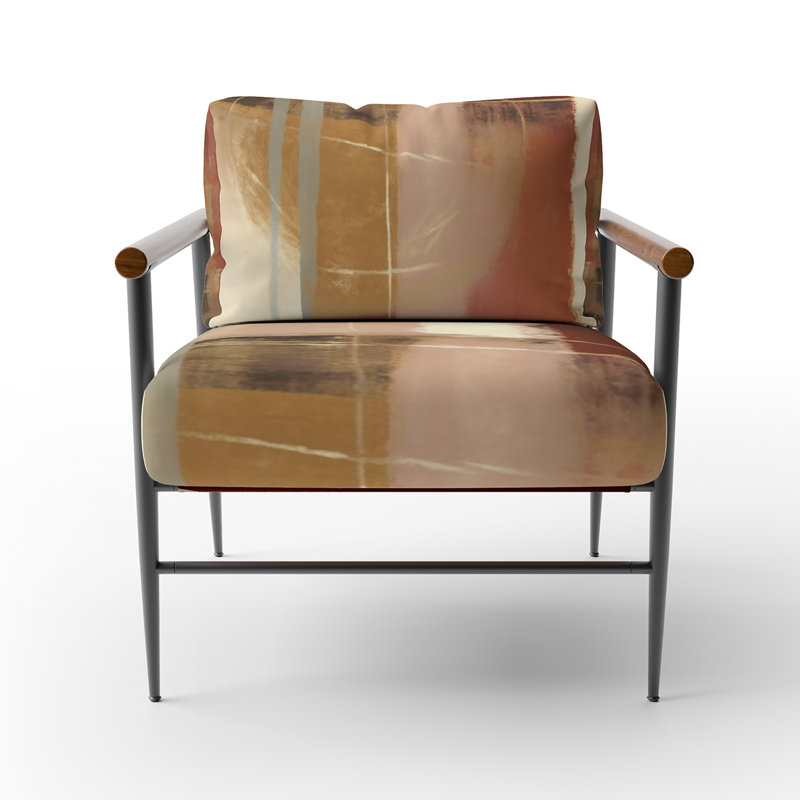 Culligan - Chaise rembourrée avec accoudoirs, Noir, noir, noir, noir
