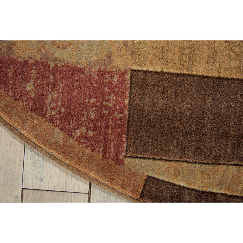 Asifa Abstract Indoor Rug, Round 5'6"