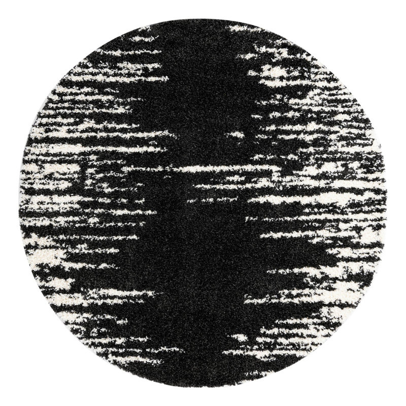 Knupp Abstract Indoor Rug, Round 7'