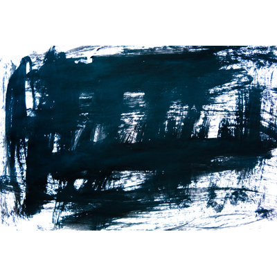 Black Ink Background - Wrapped Canvas Print