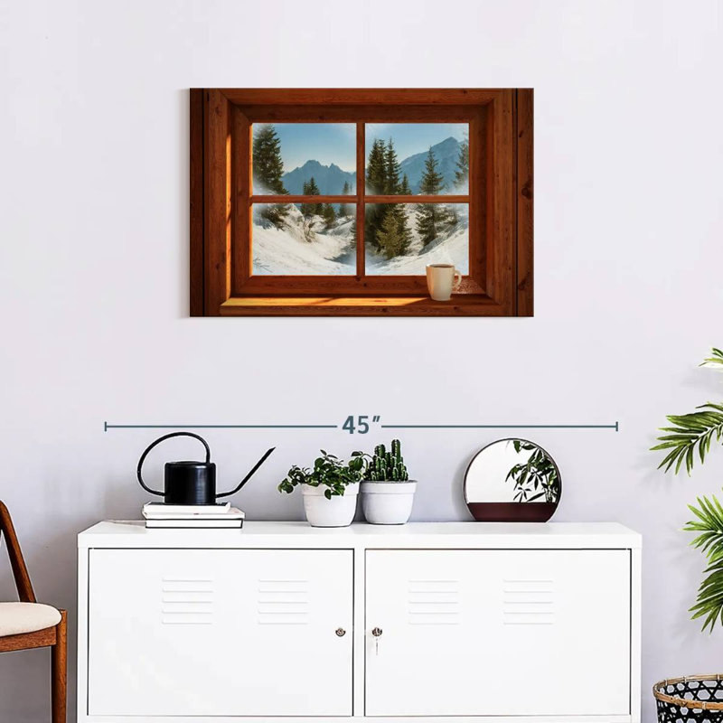 Lilie Winter Window View, 20" H x 30" W