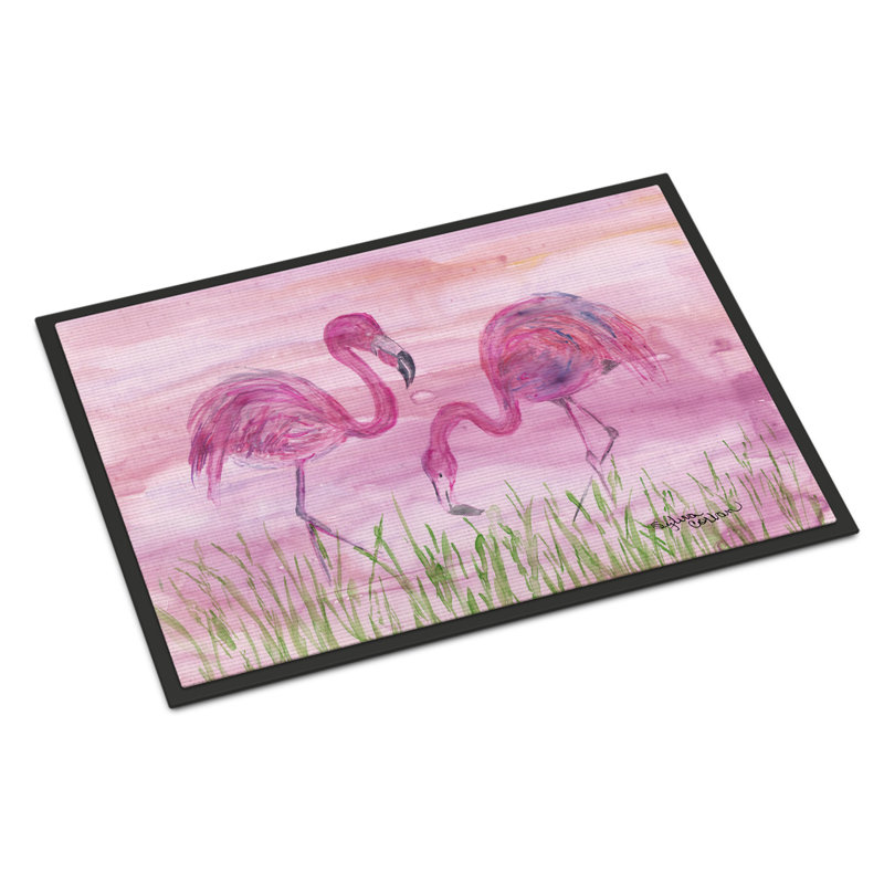 Tapis d'intérieur / extérieur antidérapant Saldana, Rectangle 1 pi 5 po x 2 pi 2 po