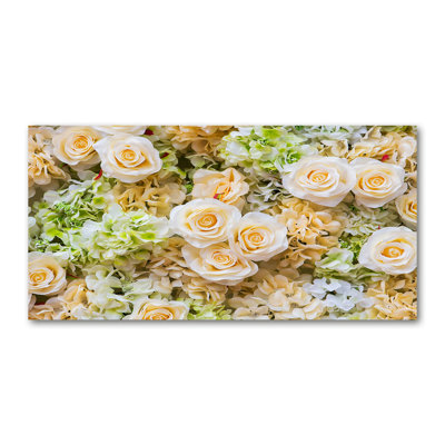 Roses - No Frame Print on Glass