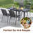 Latitude Run® Extendable Outdoor Dining Table 31.5 -63 Inches Patio Dining Table W/ All-weather Aluminum Frame Large Rectangular Table