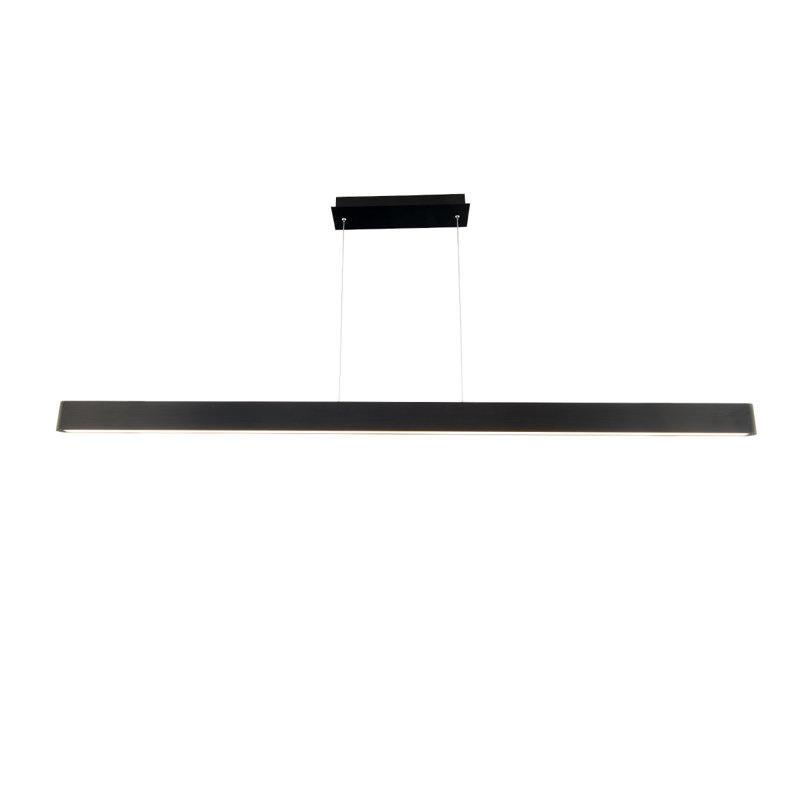 Volo 1-Light LED Kitchen Island Pendant, 54", Black
