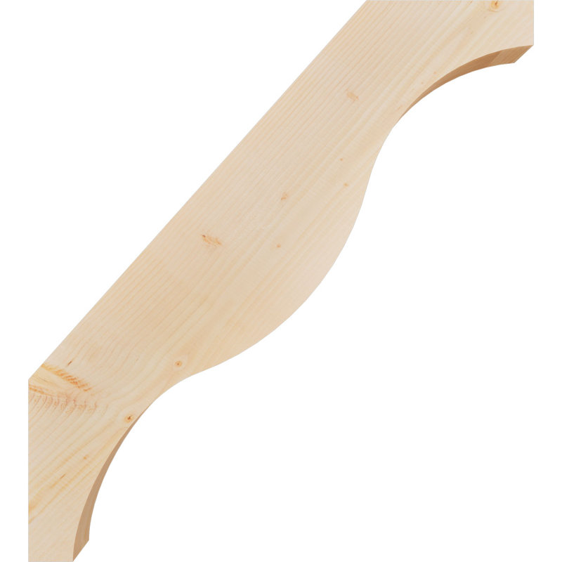 Attelle de genou Funston, Sapin de Douglas, Lisse, H 40 po x l 3,5 po x P 36 po