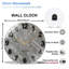 Horloge murale en marbre Modern Home Decor Unique Design Art - Horloge murale moderne en verre 12 po