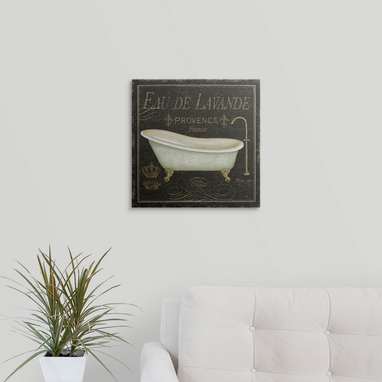 Impression de luxe «Bain De Luxe I» par Daphne Brissonnet, H 12 po x l 12 po x P 1,5 po, Toile