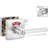 Vizilok Square Privacy Indicator Door Lock Modern Security Solution in Sleek Satin Chrome