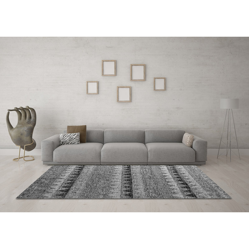 Milianys Performance Chevron Indoor Rug, Square 8'