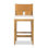 Sem Upholstered Stool with Solid Wood Frame