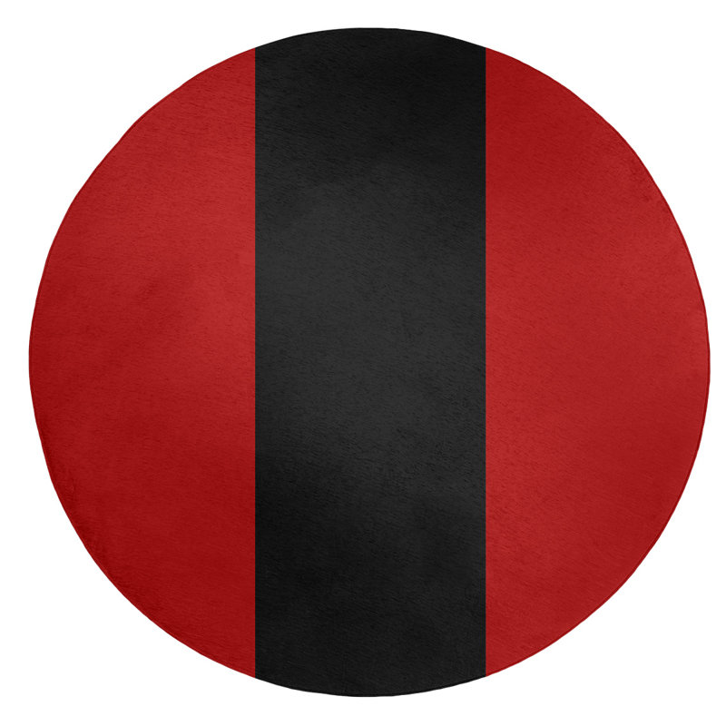 Tapis à rayures de football san francisco, Rond 5 pi