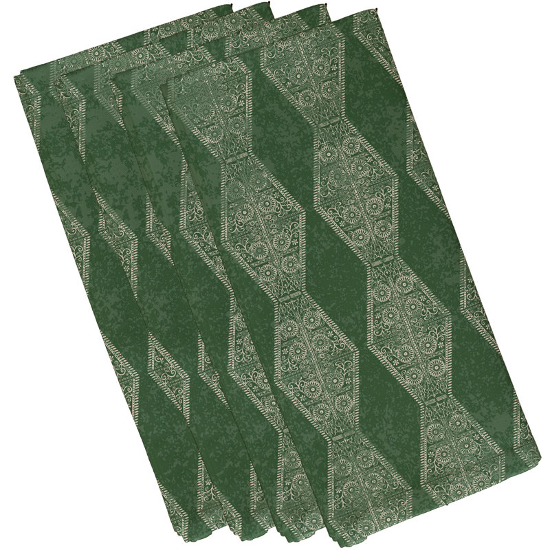 Ensemble de serviettes 4 pièces Harrel, Vert
