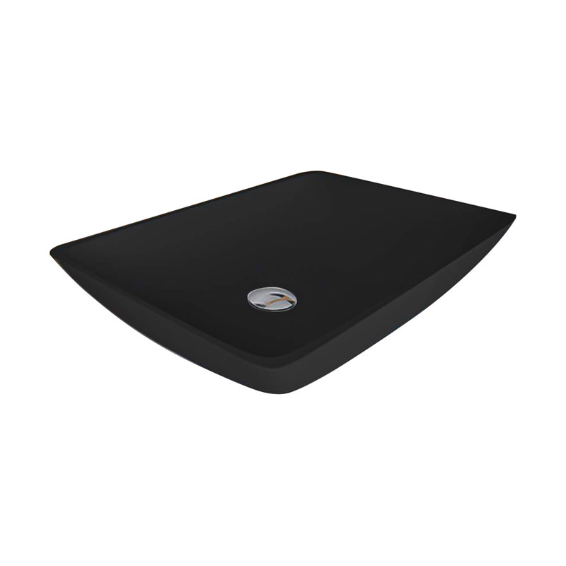 Lavabo de salle de bain rectangulaire pour bateau Vetro Freddo
