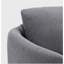 Chaise en lin gris yuina