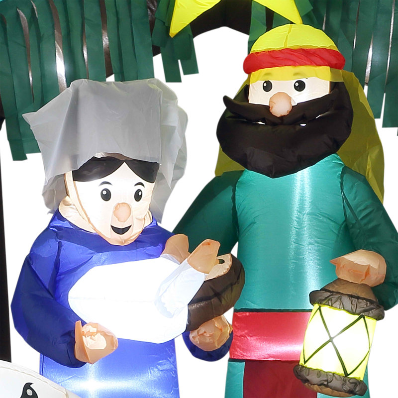 Crèche de Noël gonflable 6,5 pi The Holiday Aisle®