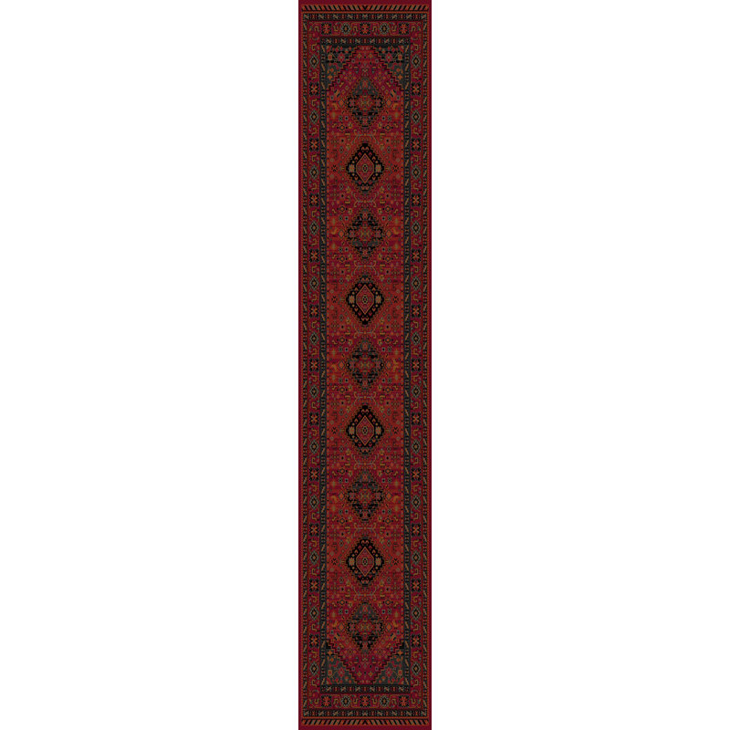 Abbeville Oriental Wool Area Rug, Runner 67 x 275cm