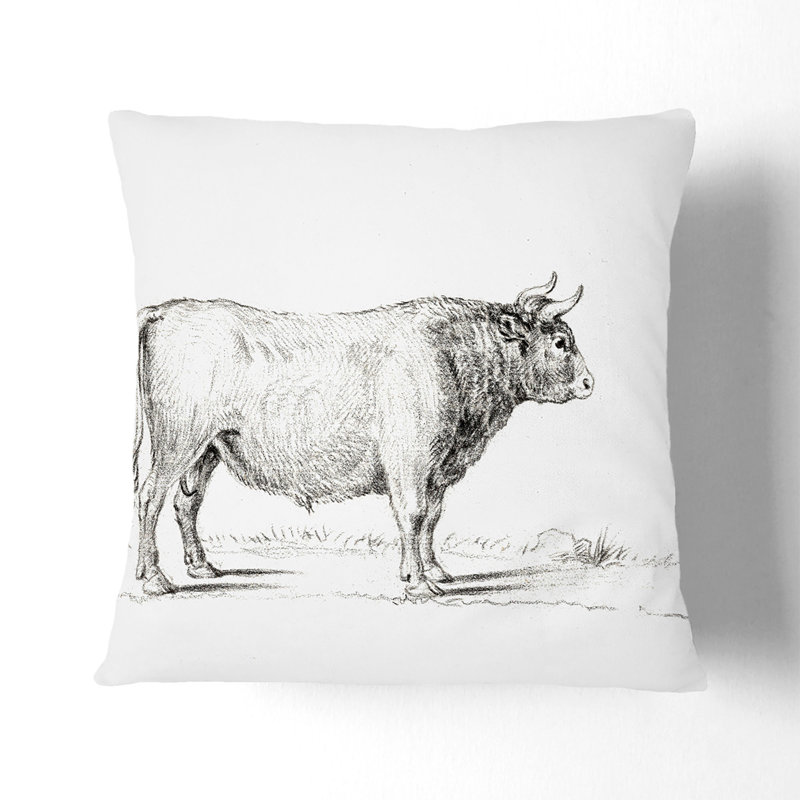 Square Throw Cushion, Black, 40cm H x 40cm W x 15cm D