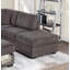 Canapé modulaire en L en velours côtelé Camel-1020873895