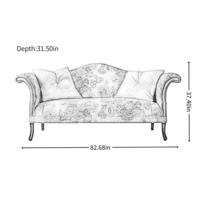 American Country-style Fabric Sofa