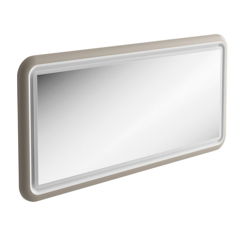Senah Flat Mirror, Olive Grey