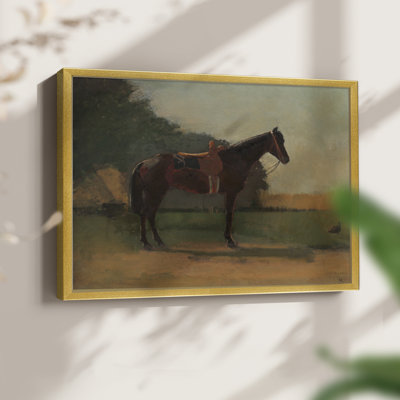 Saddle Horse -Framed Print - Restickable