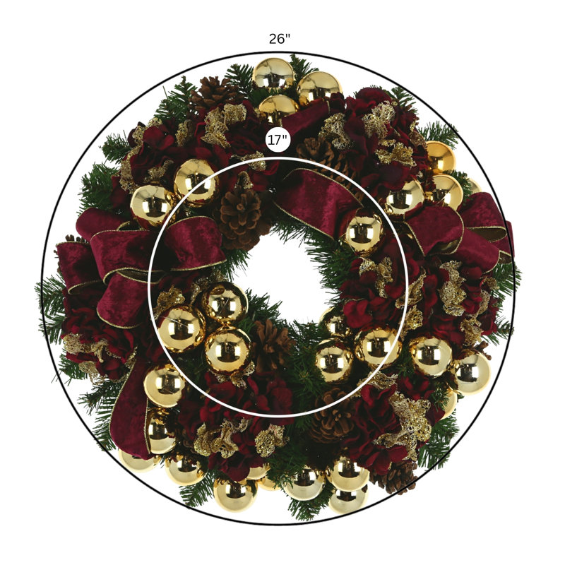 Faux Evergreen Holiday Wreath