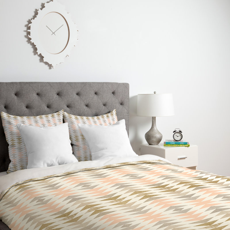 Housse de couette en métal triangles, Housse de couette pour grand lit