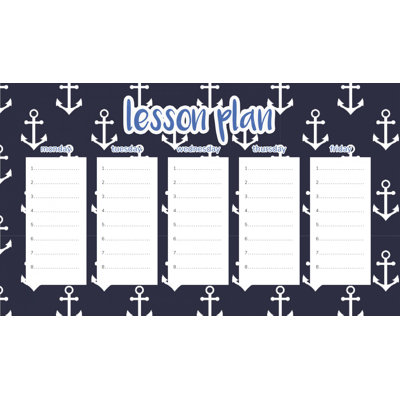 Magnetic Lesson Plan White Anchors