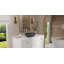 Lavabo de salle de bain vasque en résine 25,5 po x 13,7 po Badeloft WB-04-MBLK-138194082