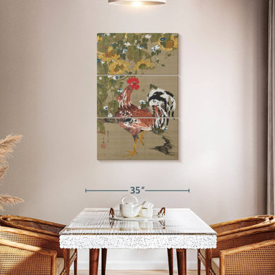 Brampt coq et tournesols