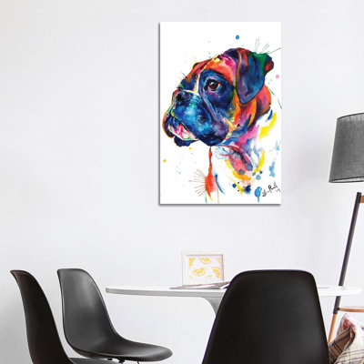 Boxer II 1 Piece Wrapped Canvas Painting