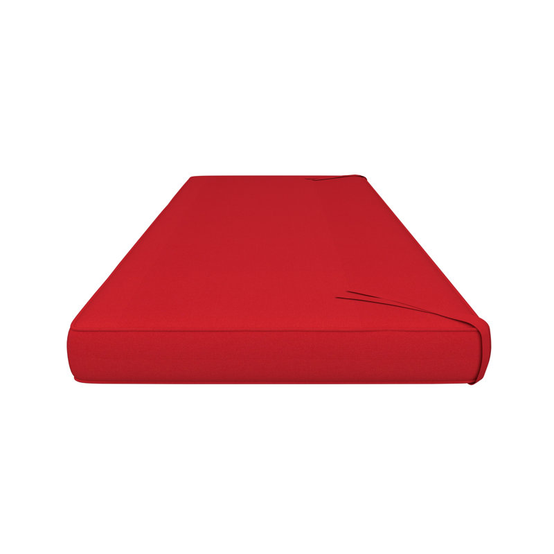 Wayfair Custom Outdoor Bench Cushion With Sunbrella Fabric, Canvas Jockey Red Sunbrella® Canvas, 48" x 18"