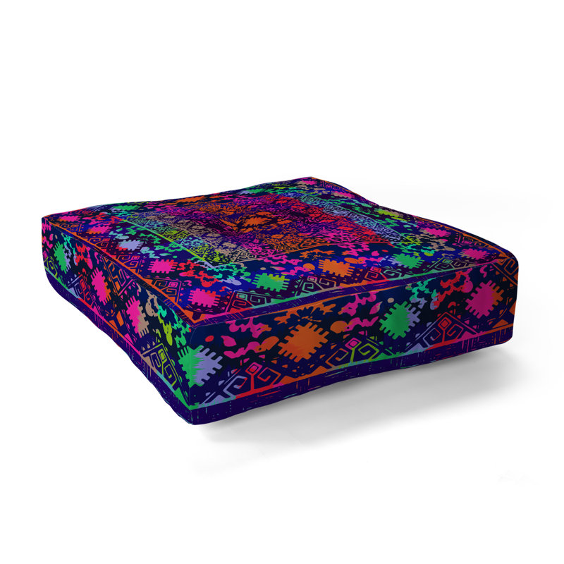 Coussin de plancher aimee st hill eva, Bleu marine / rose