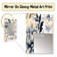 Amarina Petal Symphony Blue Damask Harmony - miroir mural décoratif damassé-1631957594