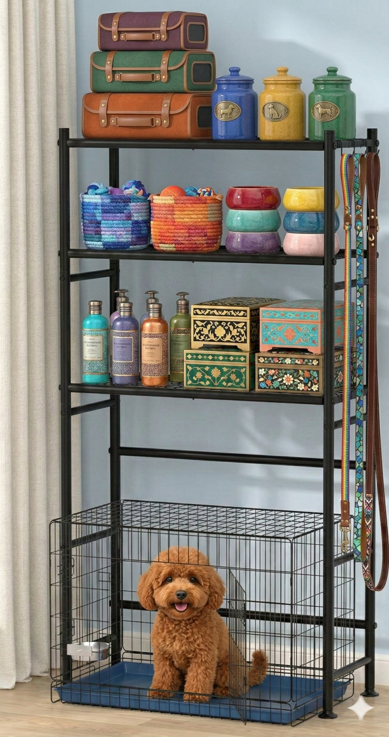 Tucker Murphy Pet™ Freestanding Shelf Unit Designed to Fit Over Dog ...