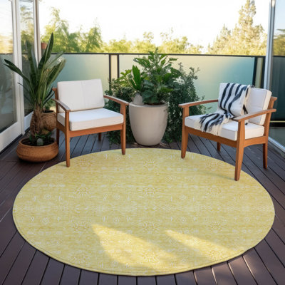 Alta Washable Floral Indoor / Outdoor Rug