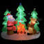 Décoration de Noël gonflable à DEL pour père Noël et renne - 8 pi