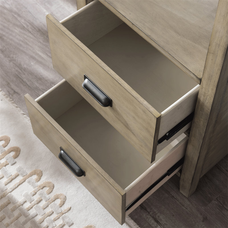 Commode d'appoint en bois massif Berkin