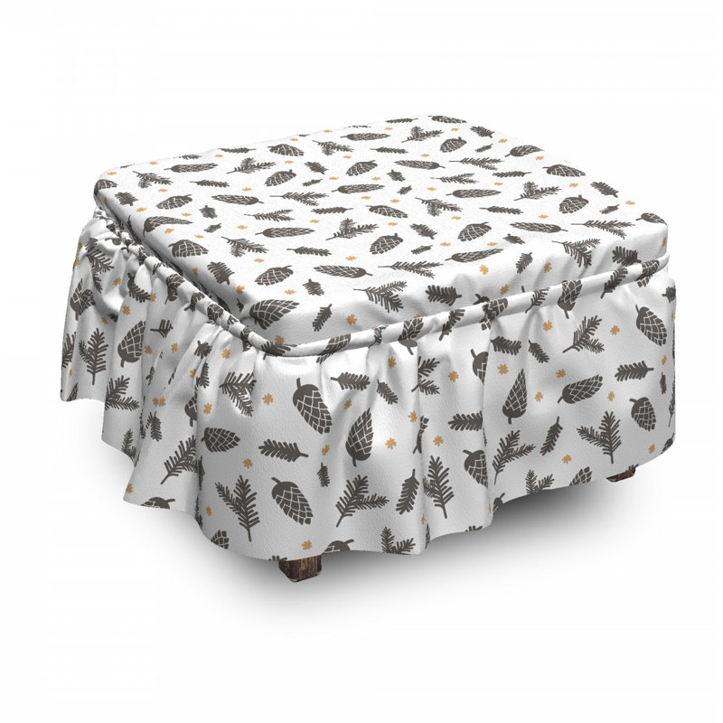 Housse pour en flocon de neige pin tree repose-pieds
